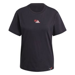 T-shirt à manches courtes femme Adidas 15-16 Ans