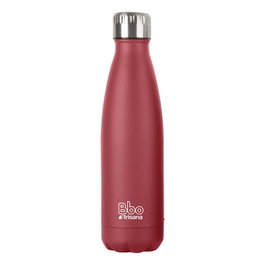 IRISANA Bouteille Isotherme en Acier Inoxydable avec Housse Néoprène Rouge 750ml