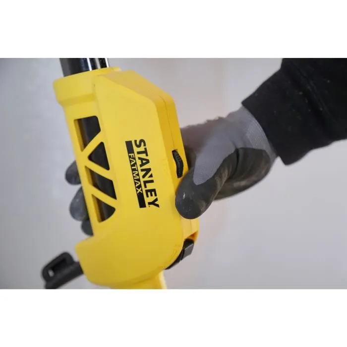 STANLEY FATMAX SFMEE500S-QS Ponceuse girafe tél escopique filaire 750W - Plafonds et grandes surfaces - 5 abrasifs inclus
