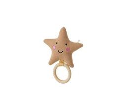 Creaciones Llopis Jeu éducatif en bois étoile pour enfant 12 mois+, 12 cm, 4 couleurs en assortiment, matériaux polyester