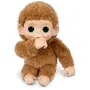 Little Live Pets - Peluche interactive bébé singe caramel, suce son pouce, rigole, réagit aux caresses, 20+ sons, s'accroche partout, piles incluses, dès 4 ans