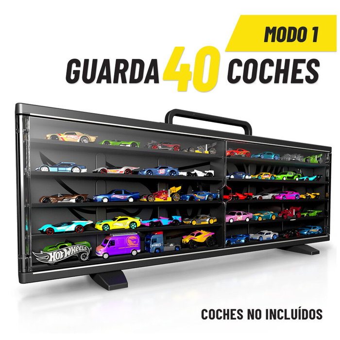 Cefa Maletín Coleccionista Hot Wheels pour 40 voitures avec portes transparentes Cefa Maletín Coleccionista Hot Wheels pour 40 voitures avec portes transparentes