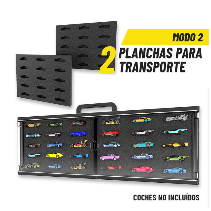 Cefa Maletín Coleccionista Hot Wheels pour 40 voitures avec portes transparentes Cefa Maletín Coleccionista Hot Wheels pour 40 voitures avec portes transparentes