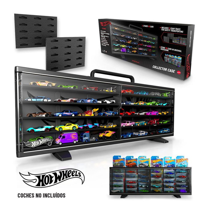 Cefa Maletín Coleccionista Hot Wheels pour 40 voitures avec portes transparentes Cefa Maletín Coleccionista Hot Wheels pour 40 voitures avec portes transparentes