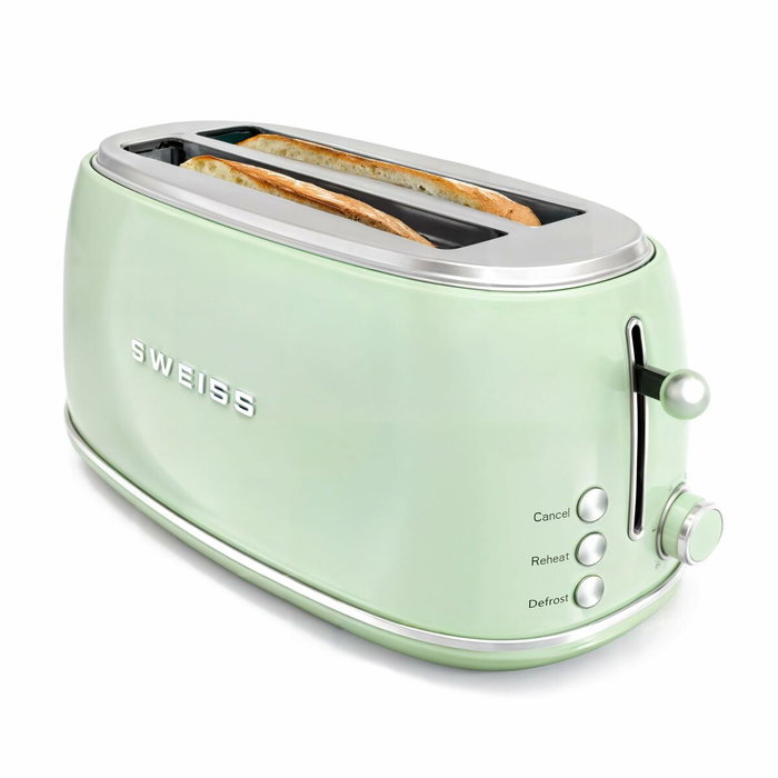 Sweiss Grille-pain vintage GRV7 Vert 1500 W