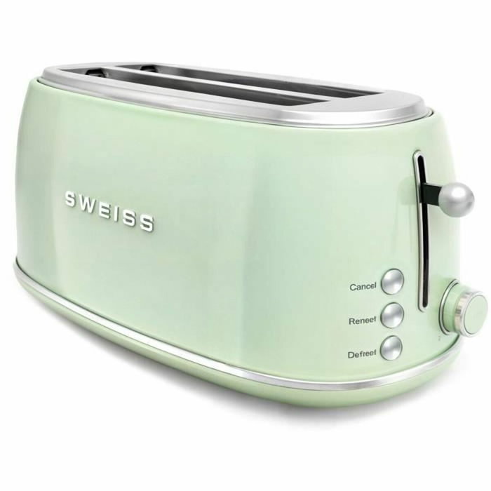 Sweiss Grille-pain vintage GRV7 Vert 1500 W