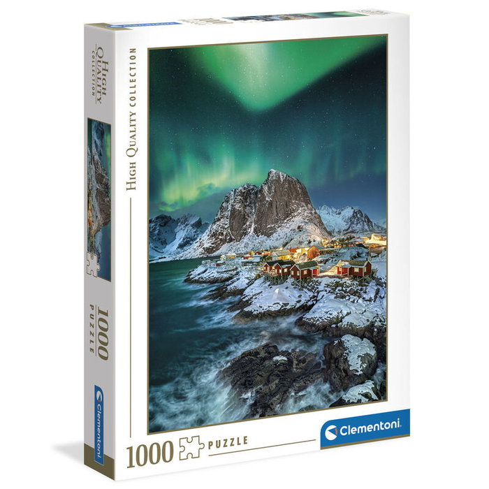 CLEMENTONI Puzzle 1000 Pièces Les Îles Lofoten - Dimensions Assemblé 69 x 50 cm - Boîte 37 x 28.1 x 5.5 cm