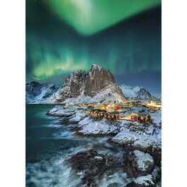 CLEMENTONI Puzzle 1000 Pièces Les Îles Lofoten - Dimensions Assemblé 69 x 50 cm - Boîte 37 x 28.1 x 5.5 cm