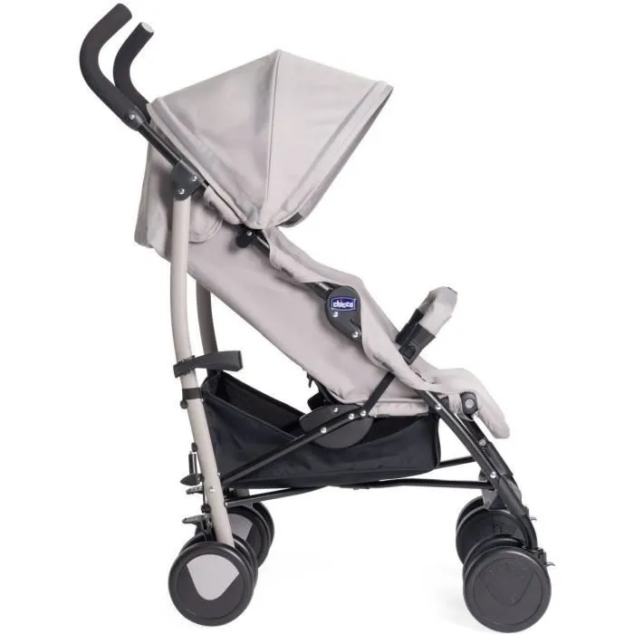 Chicco Echo Lite Poussette Canne Compacte Légère Homologuée Naissance 22 kg avec Dossier Inclinable, Repose-Pieds et Roues Pivotantes