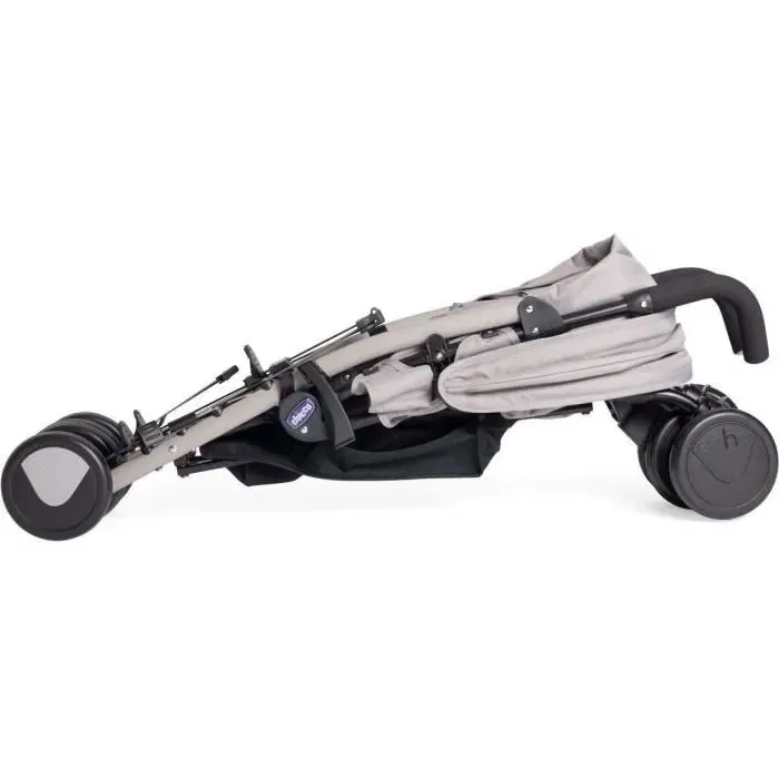 Chicco Echo Lite Poussette Canne Compacte Légère Homologuée Naissance 22 kg avec Dossier Inclinable, Repose-Pieds et Roues Pivotantes