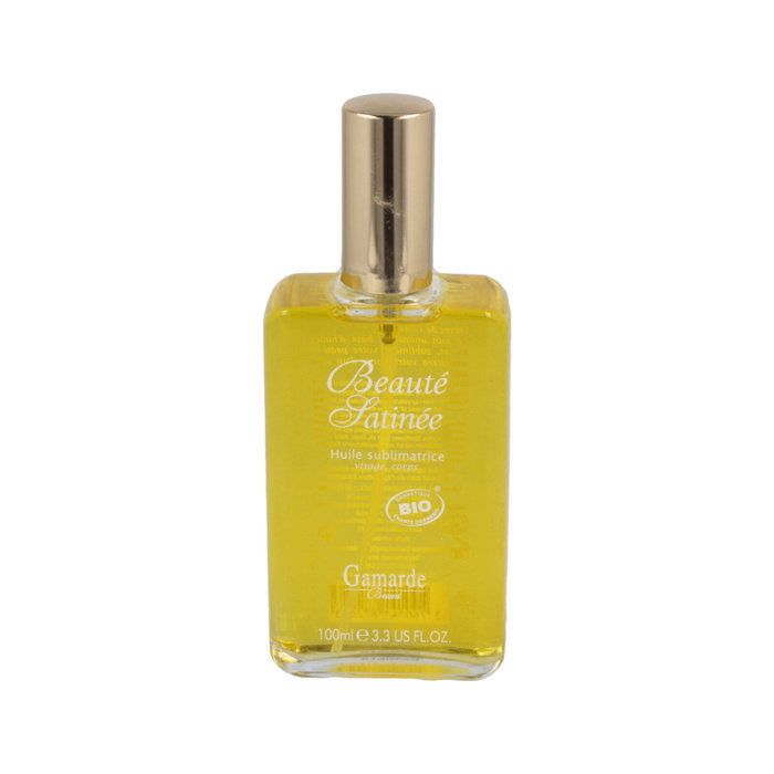 Gamarde Beauty Satinee Huile sèche bio hydratante et parfumée 100 ml Gamarde Beauty Satinee Huile sèche bio hydratante et parfumée 100 ml