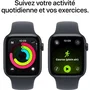 Apple Watch SE 3 GPS + Cellular 44mm Midnight Aluminium - Bracelet Sport Midnight S/M