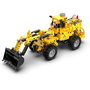 DEQUBE CADA Excavator-Bulldozer 2 en 1, 693 Pièces, Kit de Construction Compact, Jeu Multilingue (Anglais, Français, Allemand, Italien, Portugais, Espagnol), 8 ans et plus
