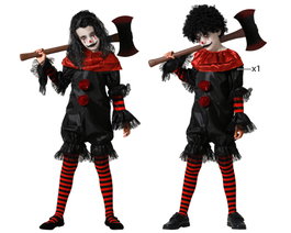 Déguisement de Clown Noir à Pois pour Enfant (Unisexe)