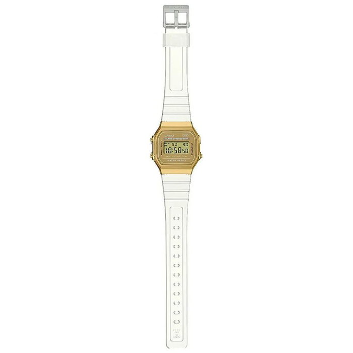Montre Unisexe Casio VINTAGE COLLECTION - TRANSPARENT BAND - GOLD (Ø 36 mm)