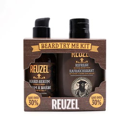 Reuzel Coffret Découverte Soin Barbe : Sérum Hydratant 50 ml + Shampooing Barbe Fraîcheur Sans Rinçage 100 ml