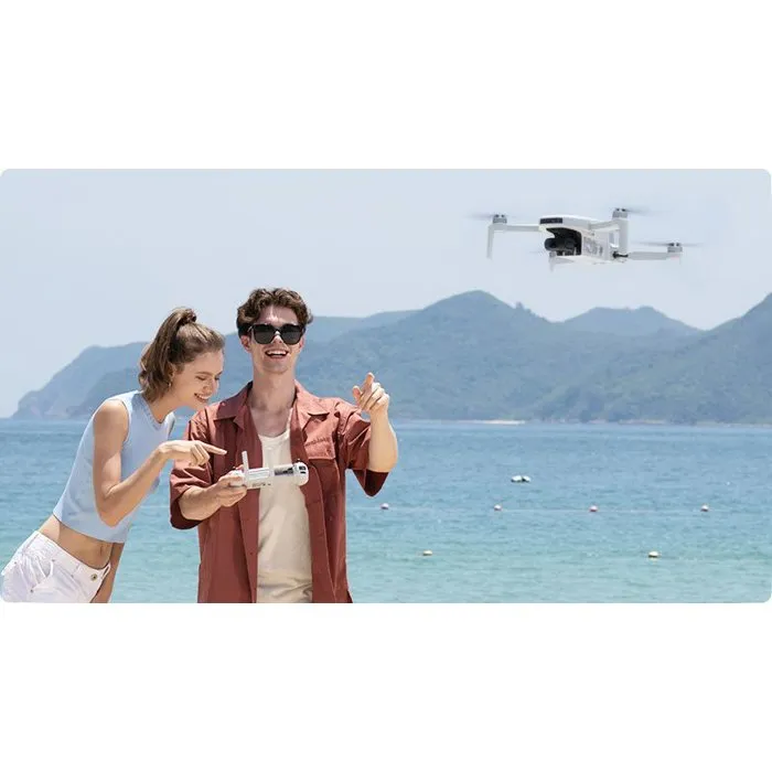 Potensic Atom - Drone pliable avec caméra 4K stabilisée, GPS, autonomie 32 min, assistance au vol, transmission longue portée, blanc