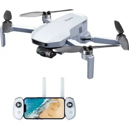 Potensic Atom - Drone pliable avec caméra 4K stabilisée, GPS, autonomie 32 min, assistance au vol, transmission longue portée, blanc