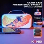 Konix Housse de Transport pour Nintendo Switch 2/Switch/OLED - Étui de Protection avec Rangement pour Accessoires et Jeux - Léger et Résistant aux Chocs - Motif Naruto - Blanc