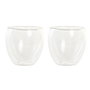 Set de Verres DKD Home Decor Transparent Verre Verre Borosilicaté 100 ml 2 Pièces