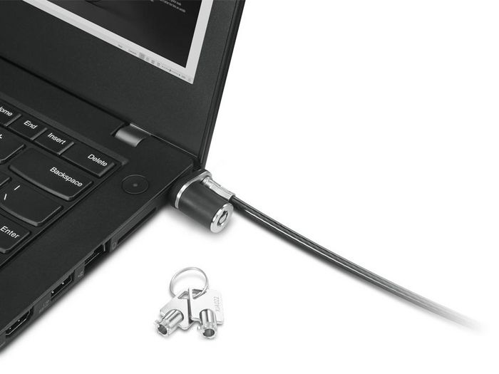 Lenovo NanoSaver Essential Cable Lock - Câble de sécurité avec serrure pour ordinateur portable, station d'accueil et écran