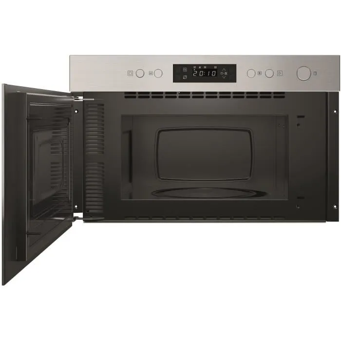 Hotpoint - Four micro-ondes encastrable - HAM 212O X - 22 litres - Inox - Compact avec cuisson vapeur et dégivrage