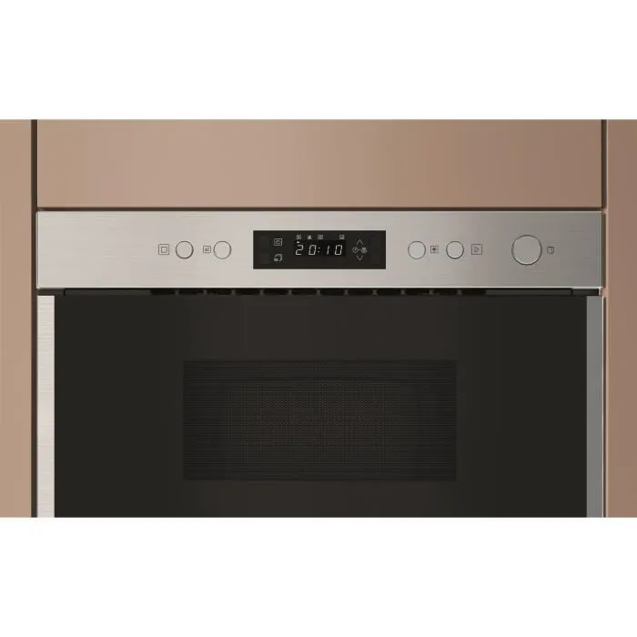 Hotpoint - Four micro-ondes encastrable - HAM 212O X - 22 litres - Inox - Compact avec cuisson vapeur et dégivrage
