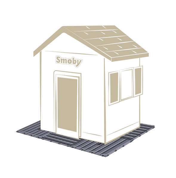 Smoby Lot de 6 dalles de sol 45x45 cm effet bois Smoby Lot de 6 dalles de sol 45x45 cm effet bois