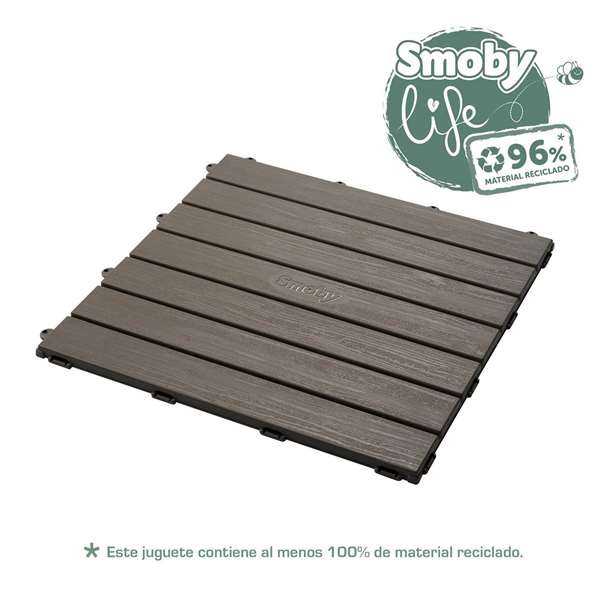 Smoby Lot de 6 dalles de sol 45x45 cm effet bois Smoby Lot de 6 dalles de sol 45x45 cm effet bois