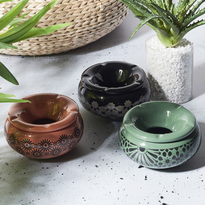 Home Deco Factory Cendrier à eau Mirage en dolomite 8 cm, Marrocchino