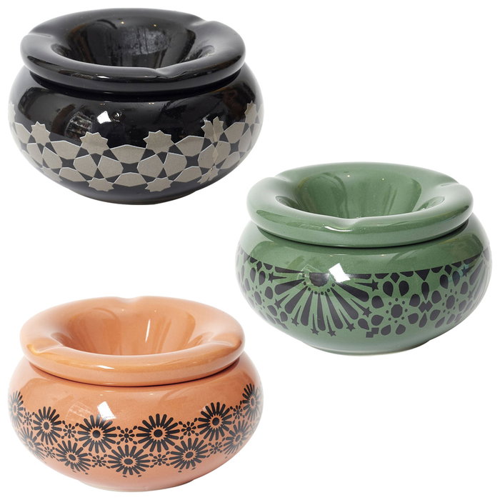 Home Deco Factory Cendrier à eau Mirage en dolomite 8 cm, Marrocchino
