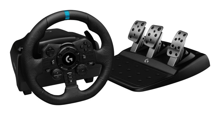 Logitech G923 Volant de course et pédales - PS5, PS4, PC