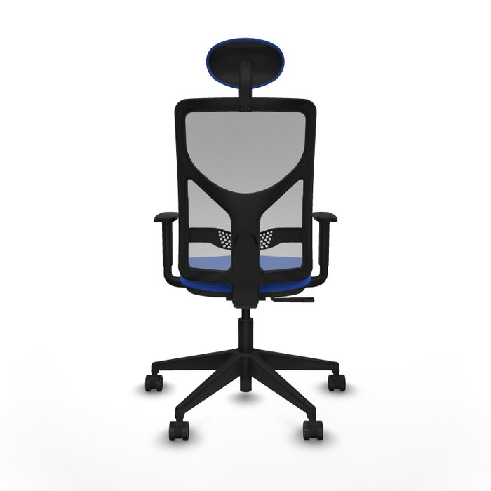 Piqueras y Crespo Chaise de Bureau Motilla avec Appui-tête Bleu et Gris Piqueras y Crespo Chaise de Bureau Motilla avec Appui-tête Bleu et Gris