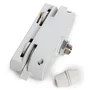 Adaptateur de rail monophasé blanc