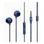 Energy Sistem EasyPods Jack 3.5 mm Écouteurs filaires intra-auriculaires avec microphone bleu