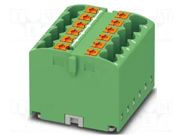 PHOENIX CONTACT PTFIX 12X2,5 GN Connecteur pour rail 12 connexions