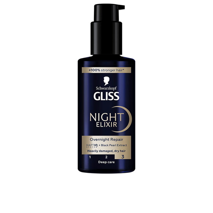 Schwarzkopf Mass Market GLISS NIGHT ELIXIR Sérum Réparateur Cheveux Sévèrement Abîmés 100 ml Schwarzkopf Mass Market GLISS NIGHT ELIXIR Sérum Réparateur Cheveux Sévèrement Abîmés 100 ml