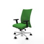Piqueras Y Crespo Chaise de bureau Albacete confidente, mécanisme Synchrone, Vert