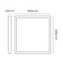 Edm Panneau LED 40W 4300lm 6400K Lumière Froide 59,5x59,5x2,9cm