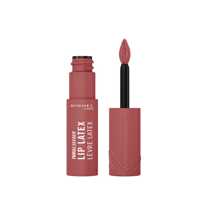 Rimmel London Thrill Seeker Lip Latex - Gloss à lèvres vegan avec acide hyaluronique et vitamine E, brillant intense longue tenue, 6 ml, n° 700