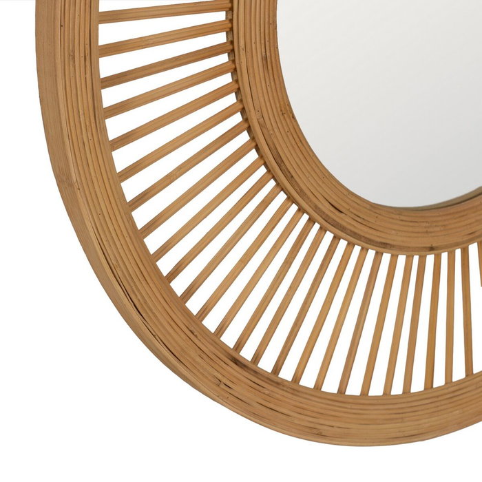 BigBuy Home Miroir mural Naturel 70 x 2,5 x 70 cm BigBuy Home Miroir mural Naturel 70 x 2,5 x 70 cm