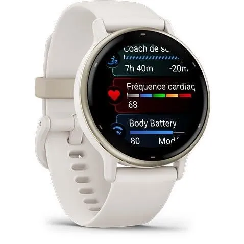 Garmin Vivoactive 5 Montre Connectée GPS en Crème Blanc 010-02862-11