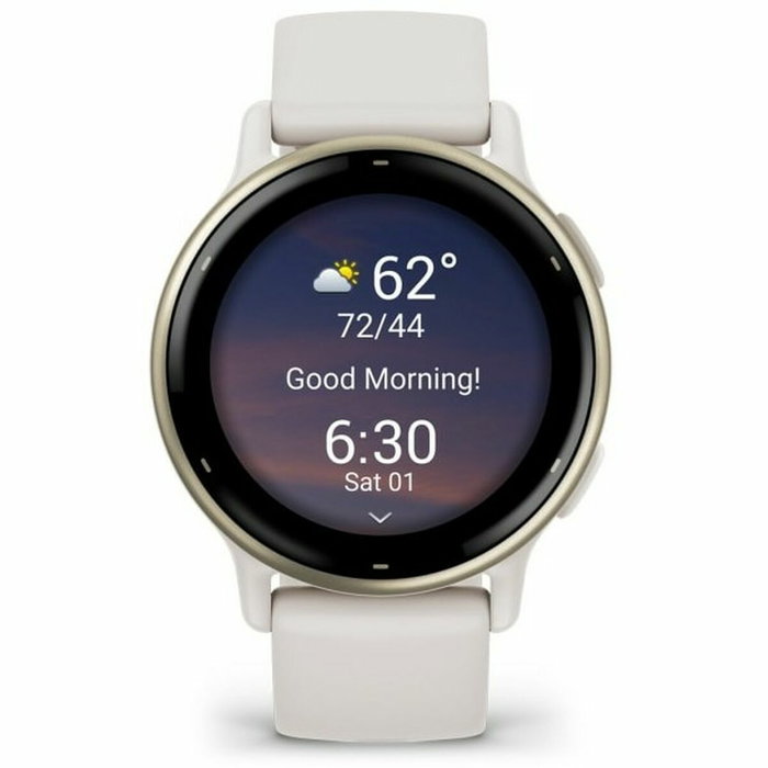 Garmin vívoactive 5 - Montre intelligente GPS AMOLED - Crème Doré Garmin vívoactive 5 - Montre intelligente GPS AMOLED - Crème Doré
