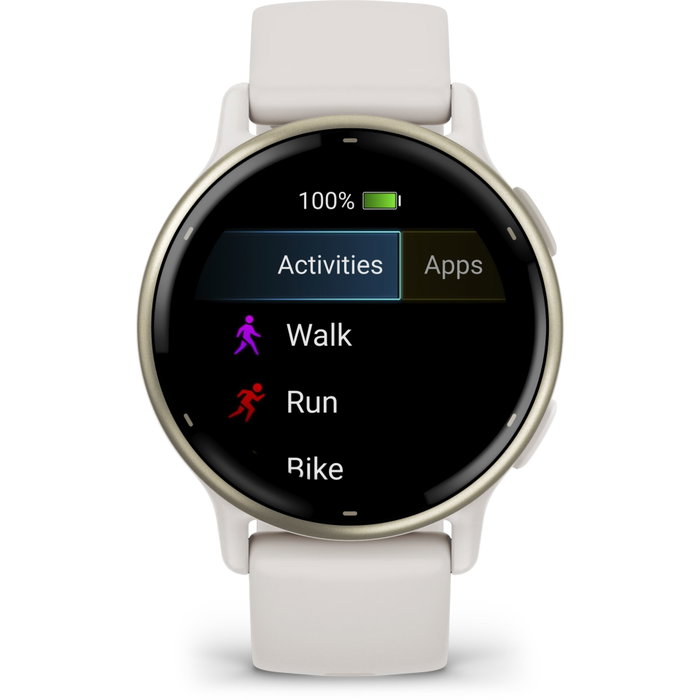 Garmin vívoactive 5 - Montre GPS connectée AMOLED - Crème Doré