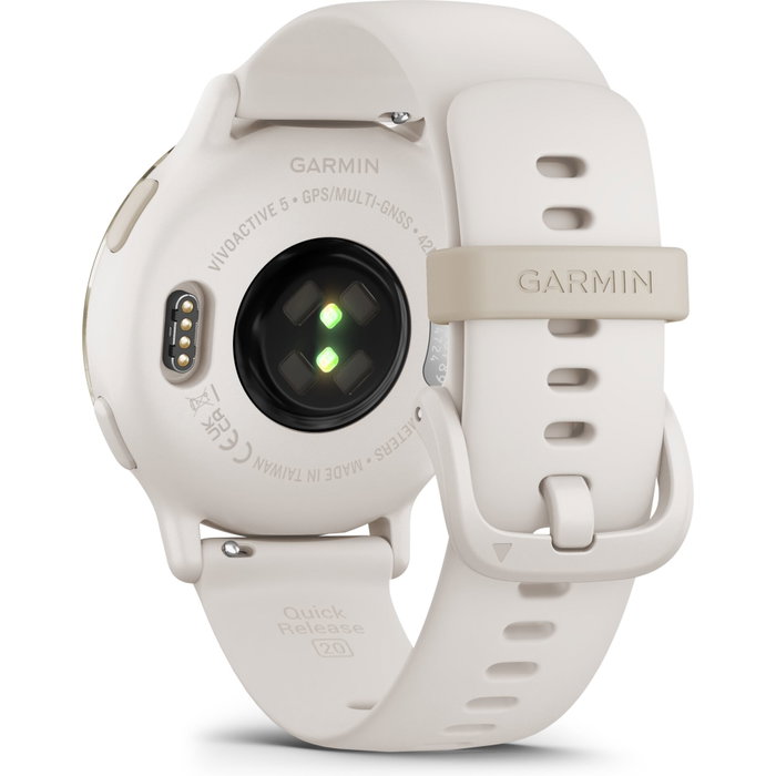 Garmin vívoactive 5 - Montre GPS connectée AMOLED - Crème Doré