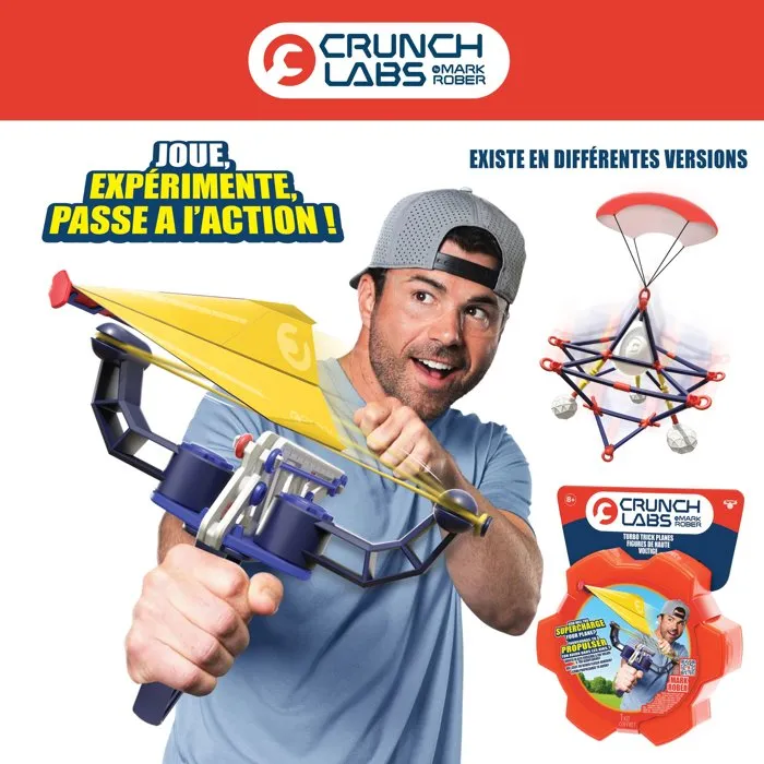 Crunchlabs Kit scientifique - Lanceur d'avions - Aérodynamique - 5 modèles