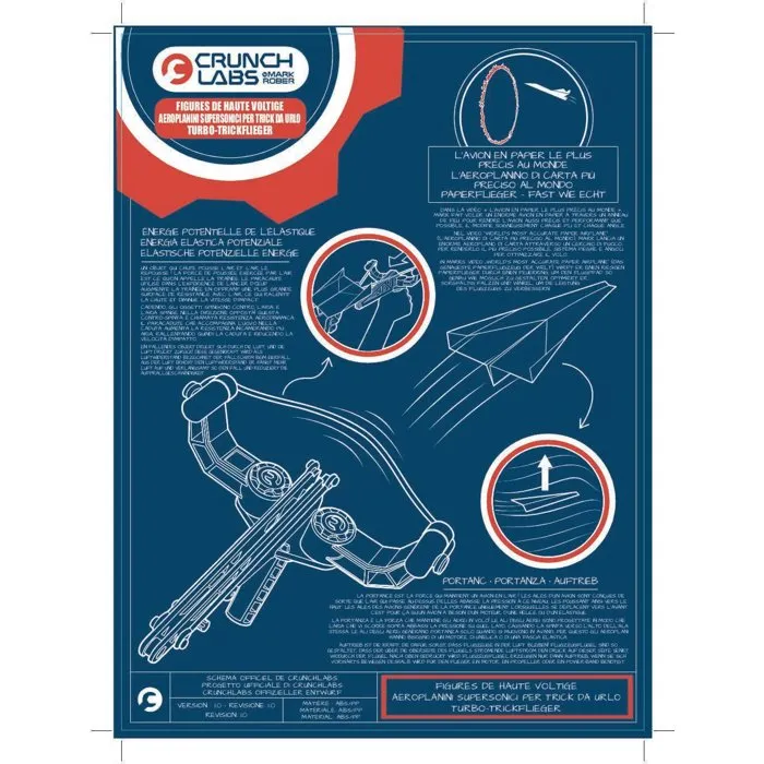 Crunchlabs Kit scientifique - Lanceur d'avions - Aérodynamique - 5 modèles