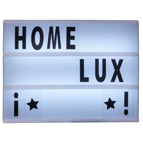Homelux Boîte lumineuse LED avec lettres/chiffres 300x220x50mm Homelux Boîte lumineuse LED avec lettres/chiffres 300x220x50mm
