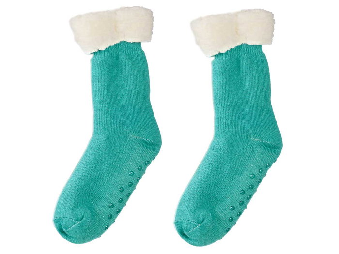 GIFTDECOR Chaussettes Sherpa Adulte Mentha Verde GIFTDECOR Chaussettes Sherpa Adulte Mentha Verde