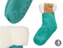 GIFTDECOR Chaussettes Sherpa Adulte Mentha Verde